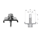 CLEMA GARD PT STALP RECTANGULAR 6.3X25 ZINCATA AF.CGXZS