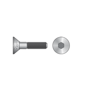 SURUB DIN 7991 CAP INEC.IMBUS M 8X40 G8.8 ZN S7991M8X40G8